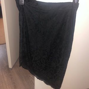 Lace black skirt
